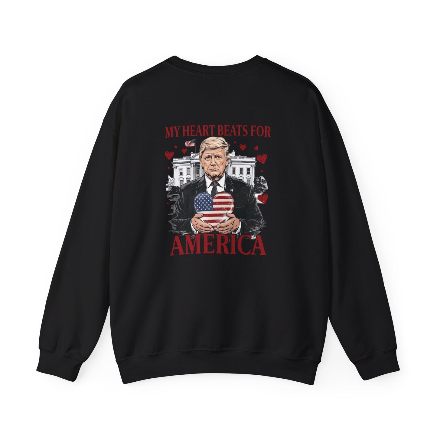 Trump 'My Heart Beats for America' Unisex Sweatshirt