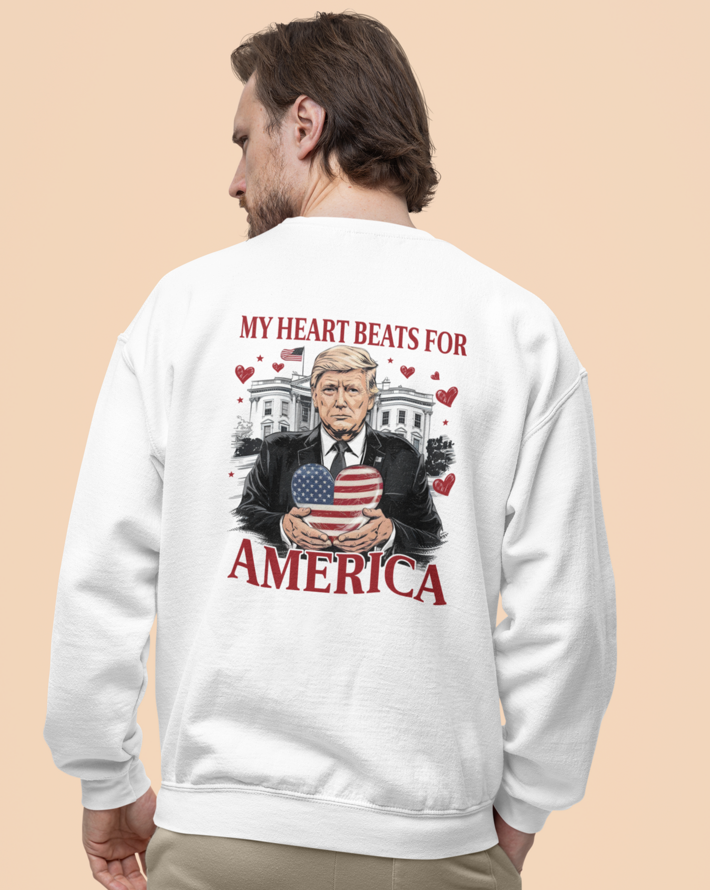 Trump 'My Heart Beats for America' Unisex Sweatshirt